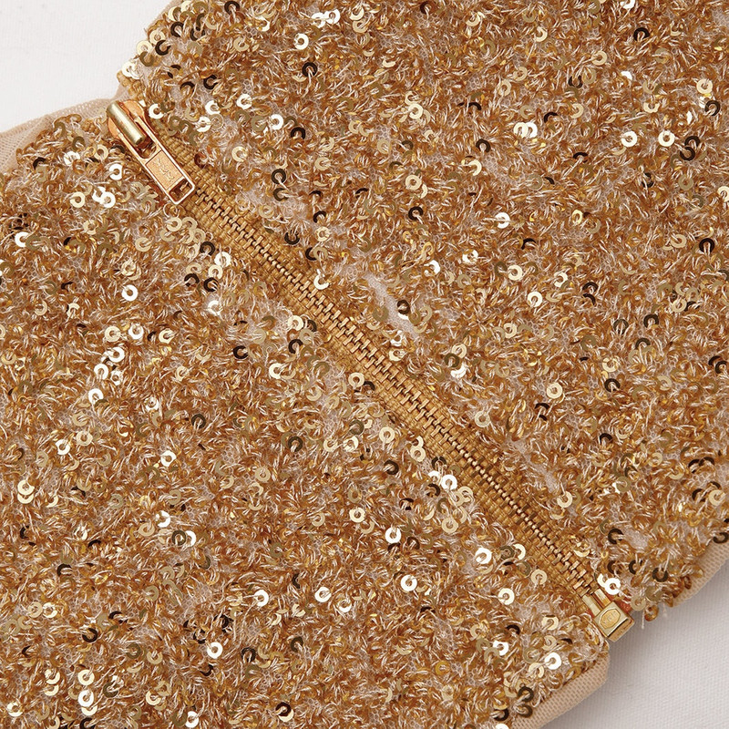 Gold Sequin Crop Top 6