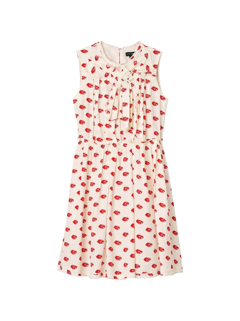 lips pleated midi dress - 1