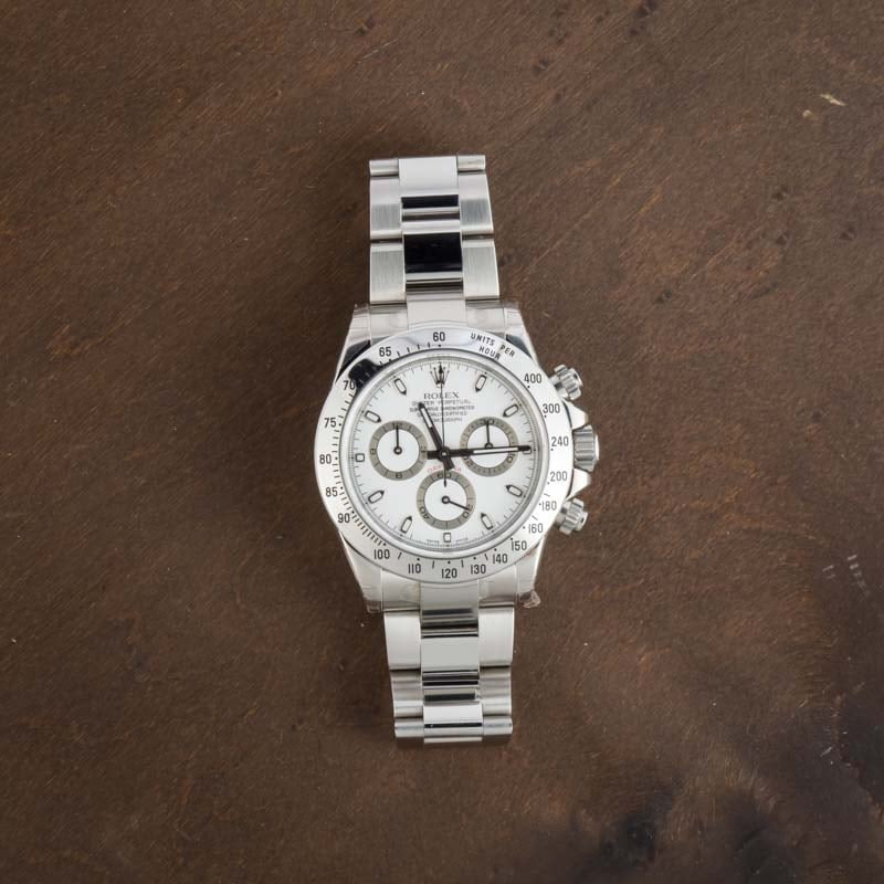Pre-Owned Rolex Daytona 116520 White Dial - 6