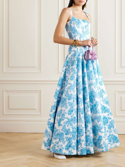 EMILIA WICKSTEAD Viri floral-print taffeta-faille gown outlook