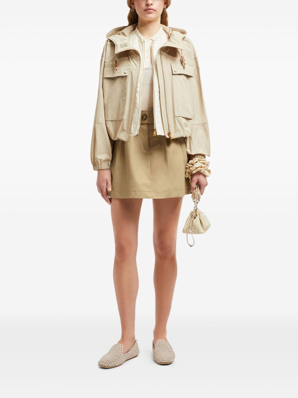 mini gabardine skirt - 2