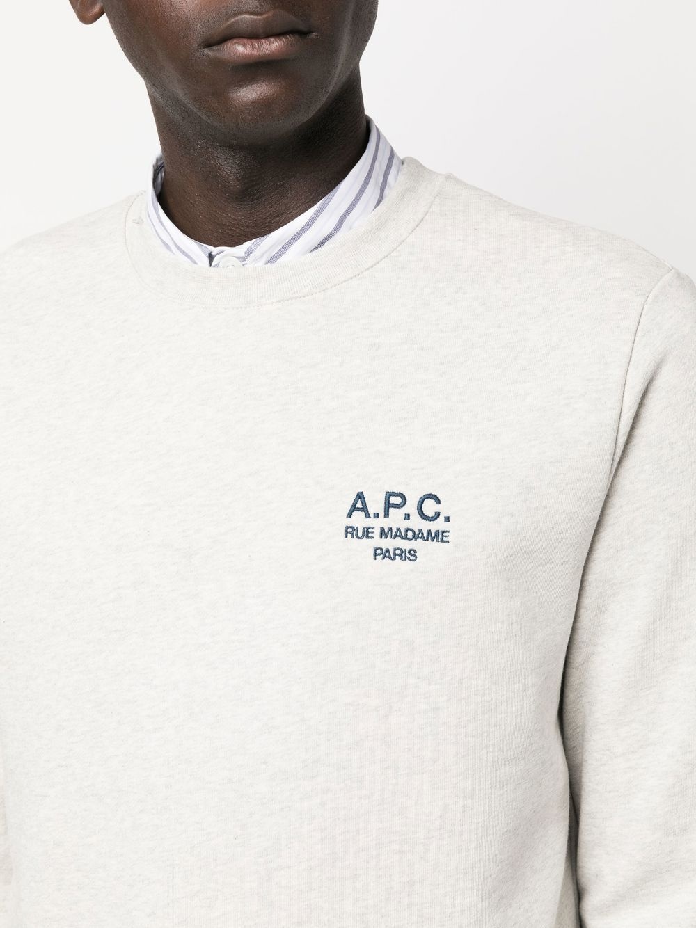 logo-embroidered crew-neck sweatshirt - 5