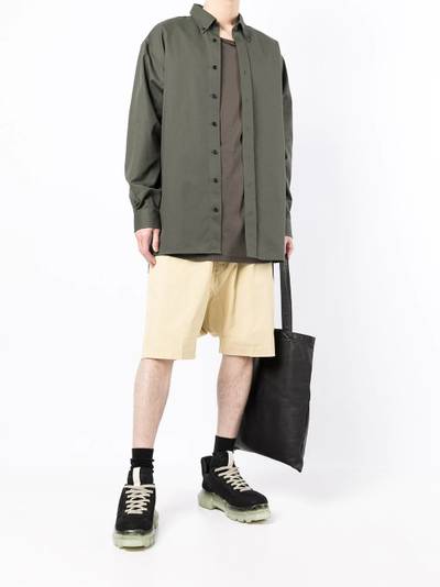 Rick Owens drawstring track shorts outlook