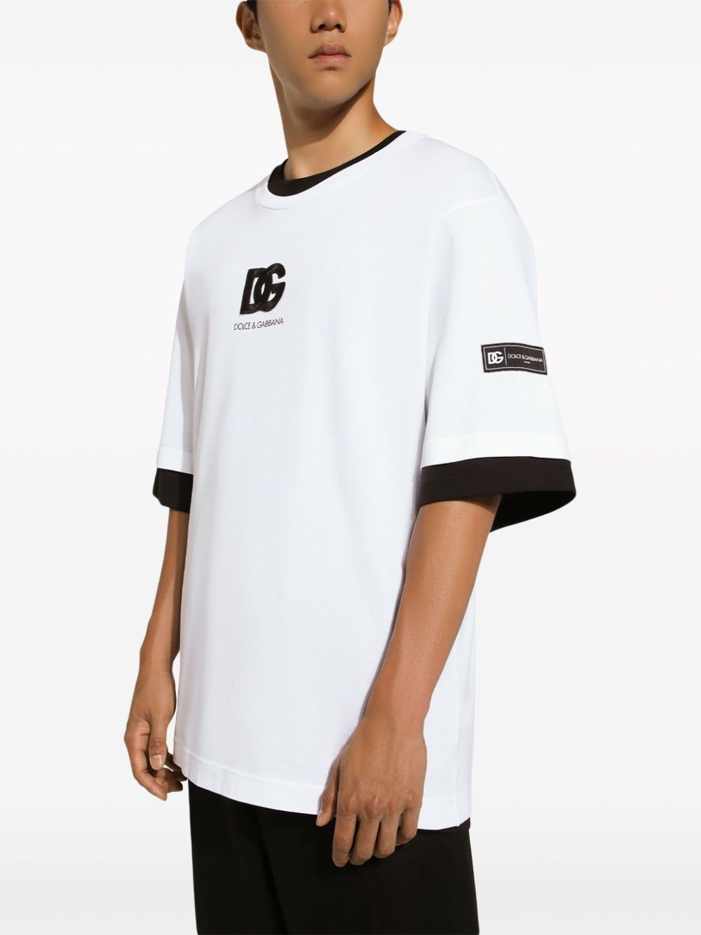 logo-appliqué cotton T-shirt - 5