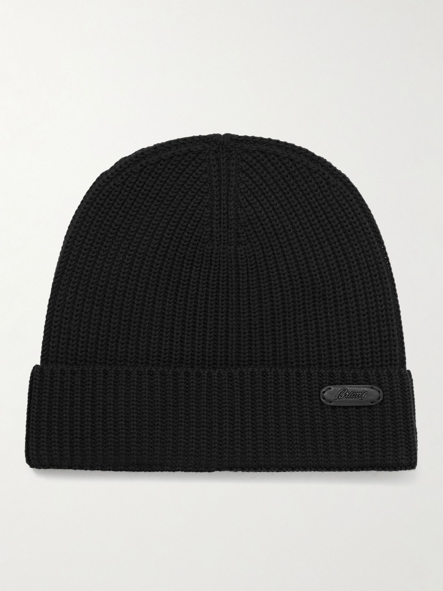 Logo-Appliquéd Ribbed Cashmere Beanie - 1
