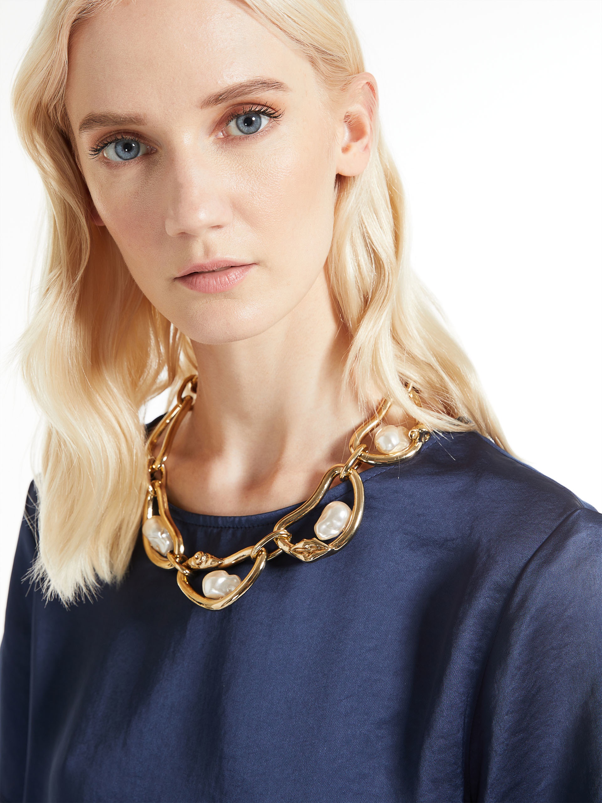 CUPOLA Metal and pearl necklace - 3