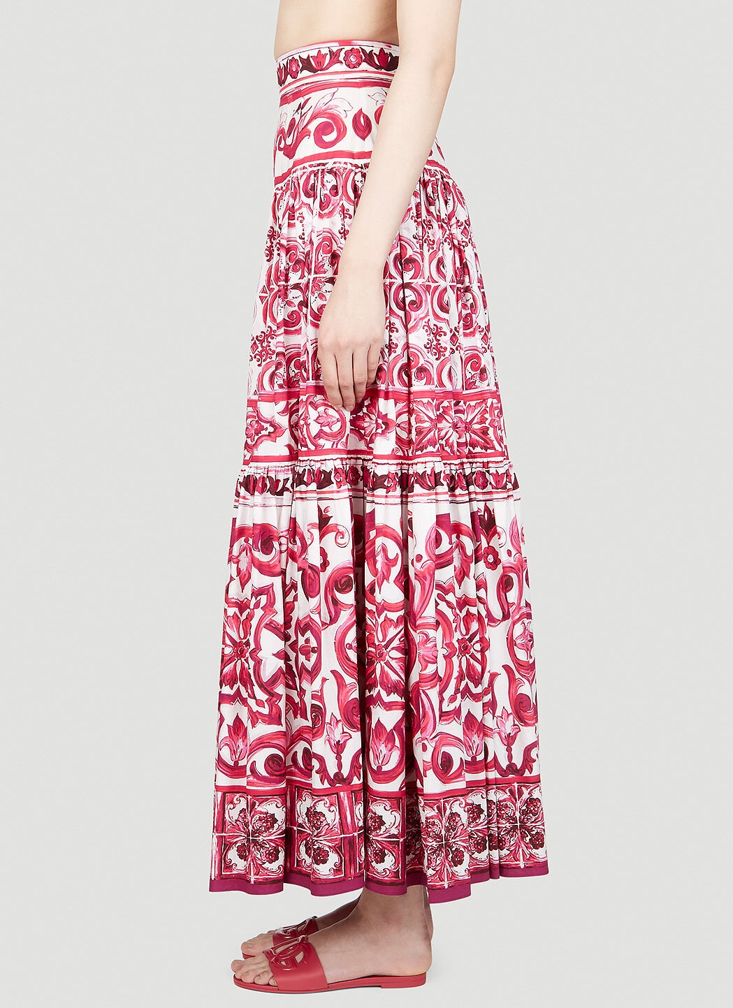 Majolica Print Maxi Skirt - 3
