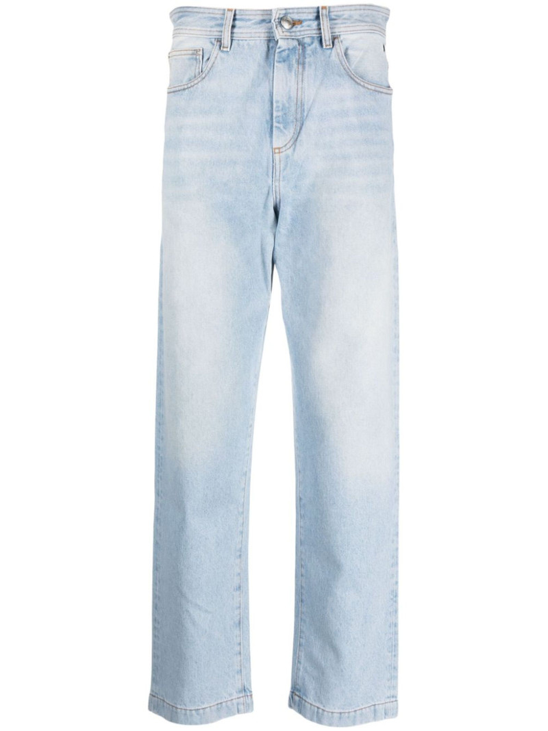 Graffiti wide-leg jeans 1
