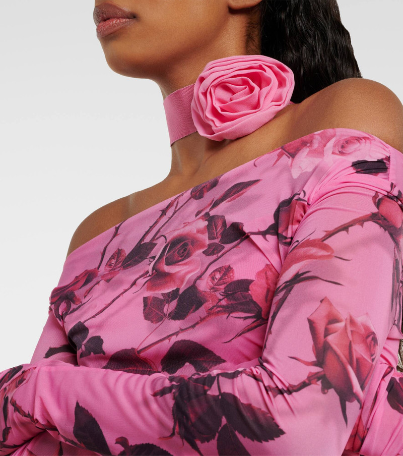Rose canvas choker 3