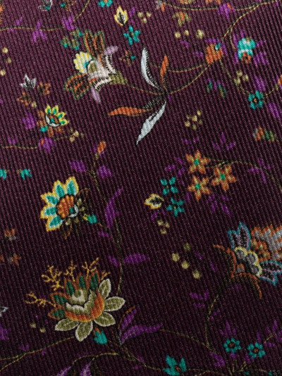 Etro floral-print silk tie outlook