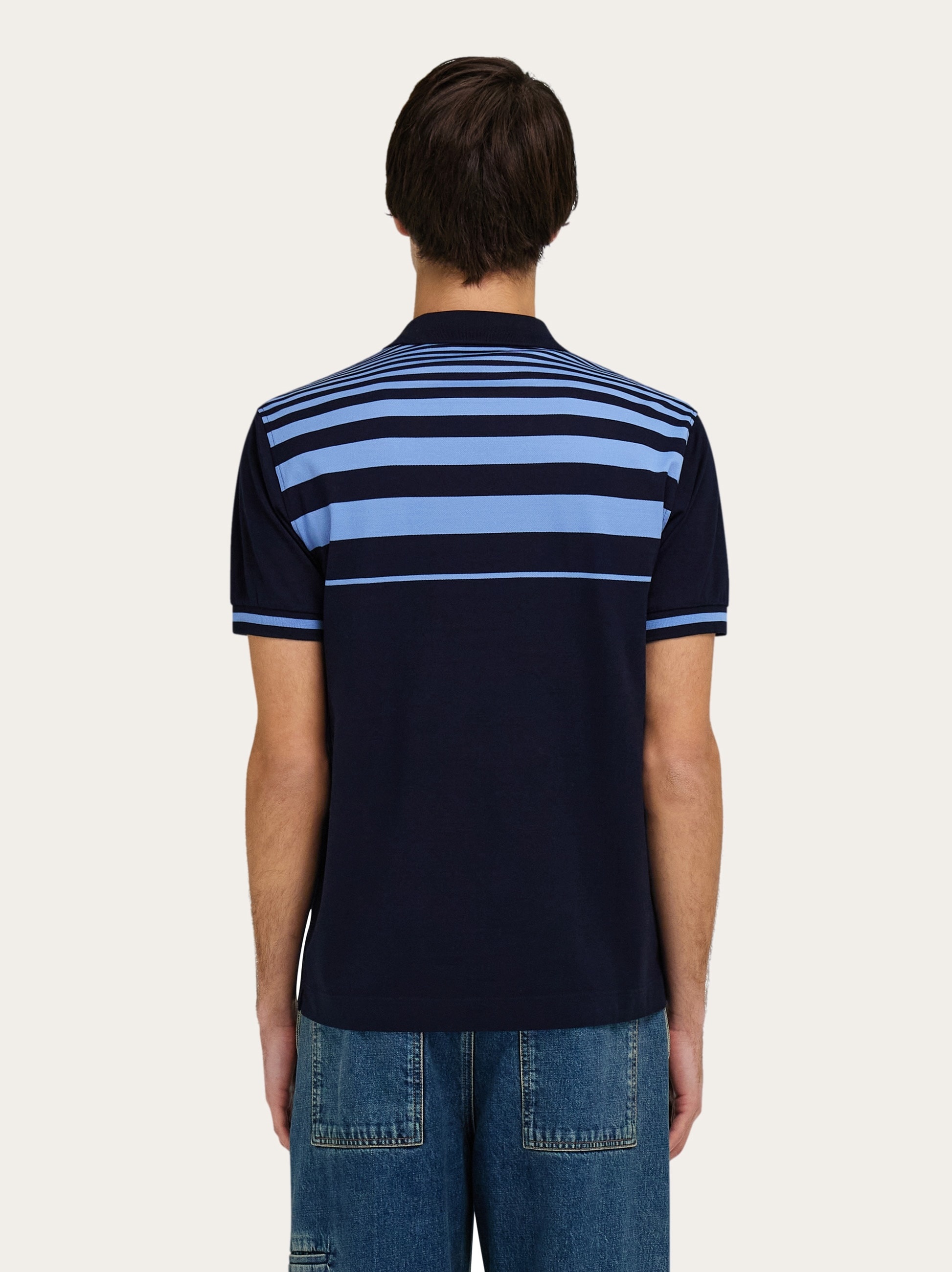 Striped polo shirt - 3