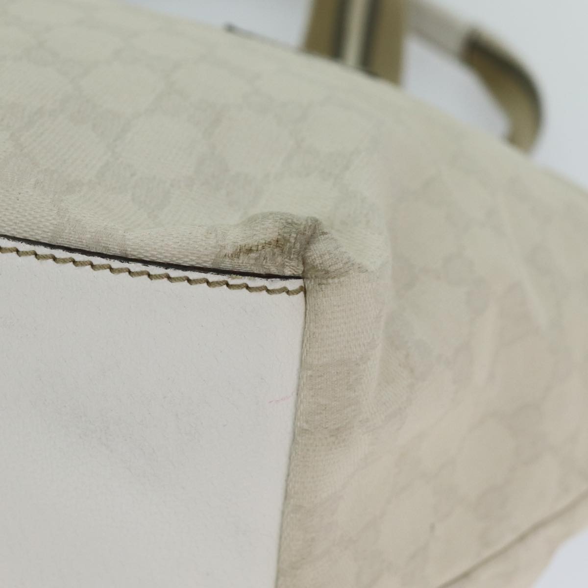 GUCCI GG Canvas Tote Bag White - 10