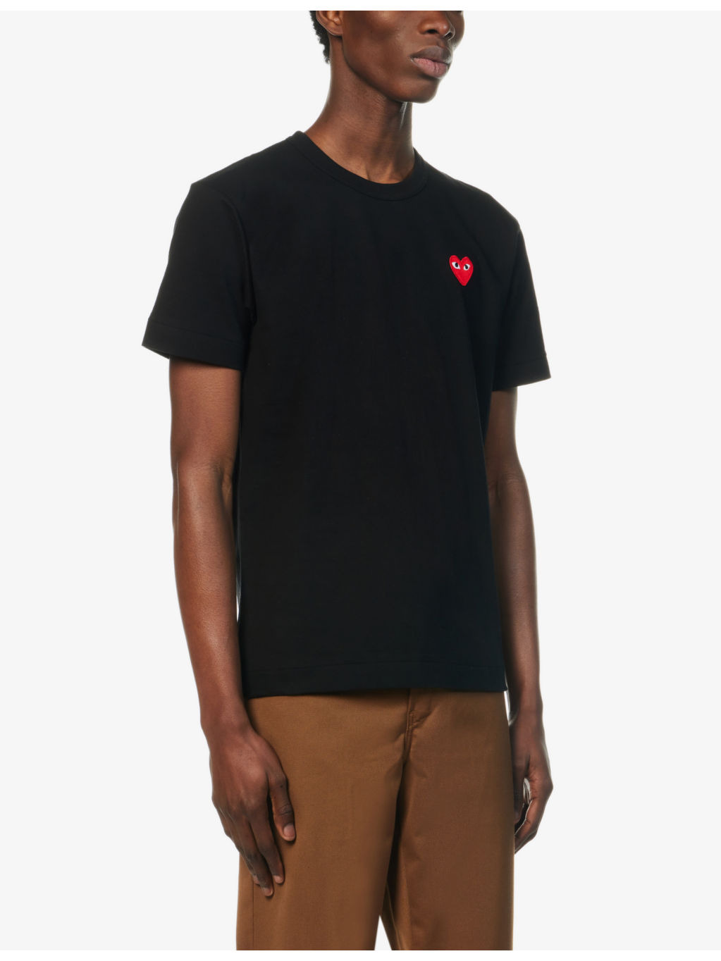 Heart logo-embroidered cotton-jersey T-shirt - 4