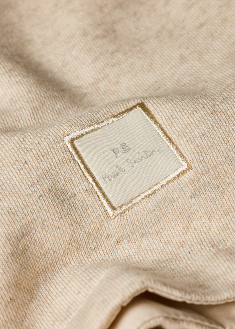 Ecru Marl Quarter Zip Collar Sweatshirt 6