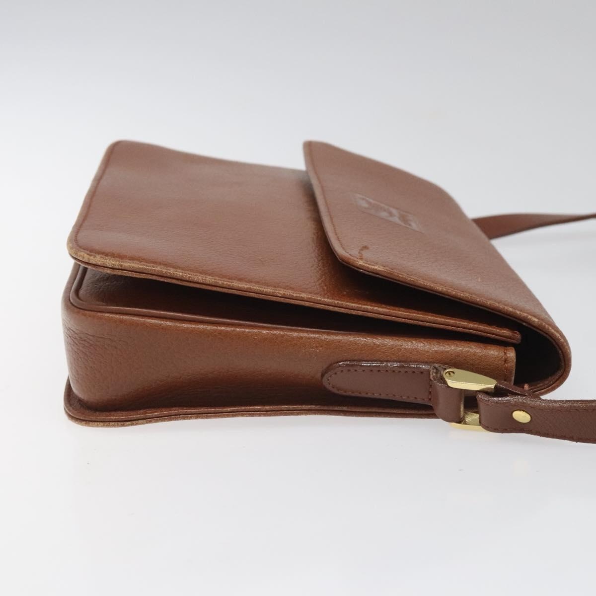 Burberry Shoulder Bag Leather Brown Gold - 3