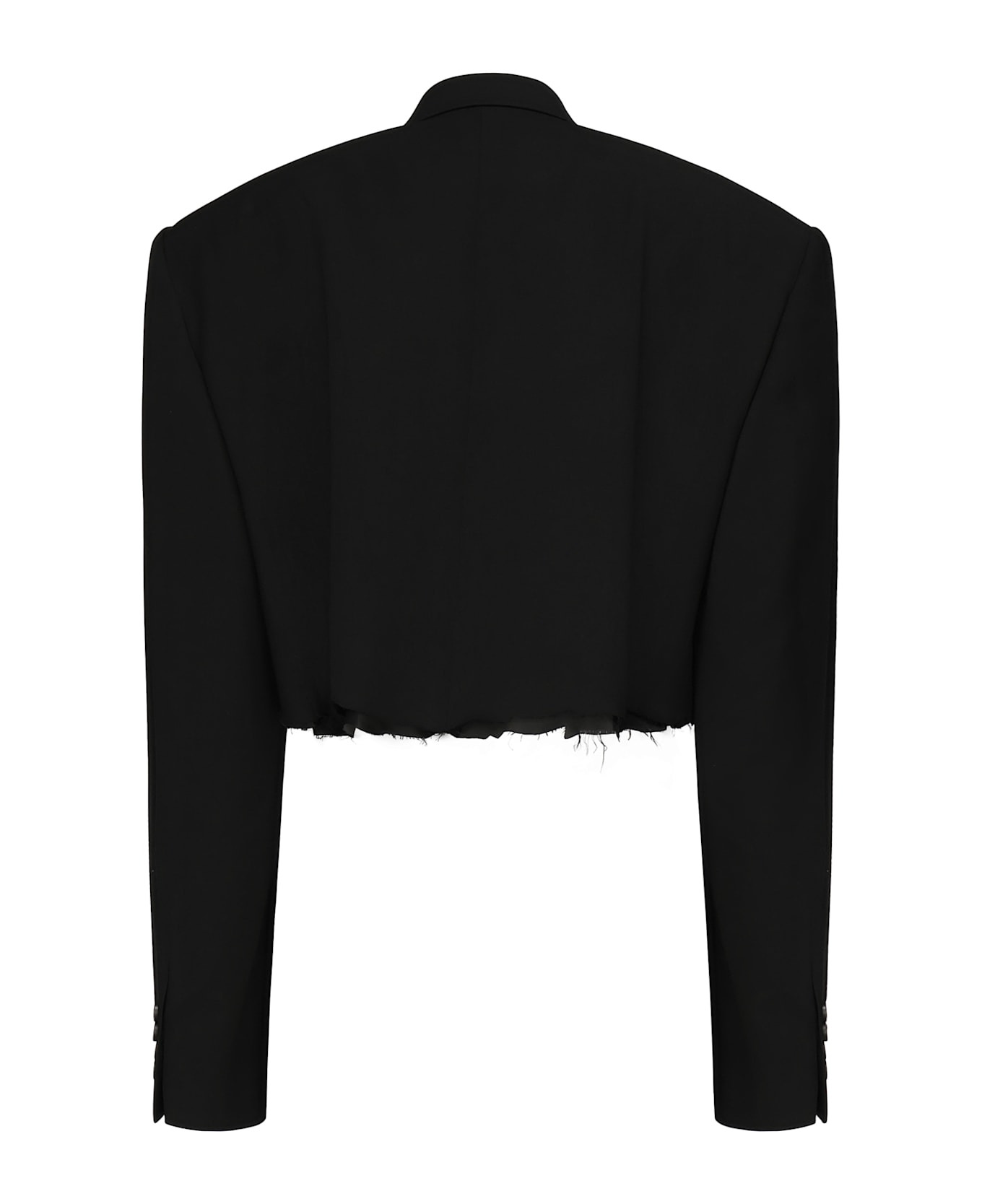 Single-breasted V-neck Jacket - 3