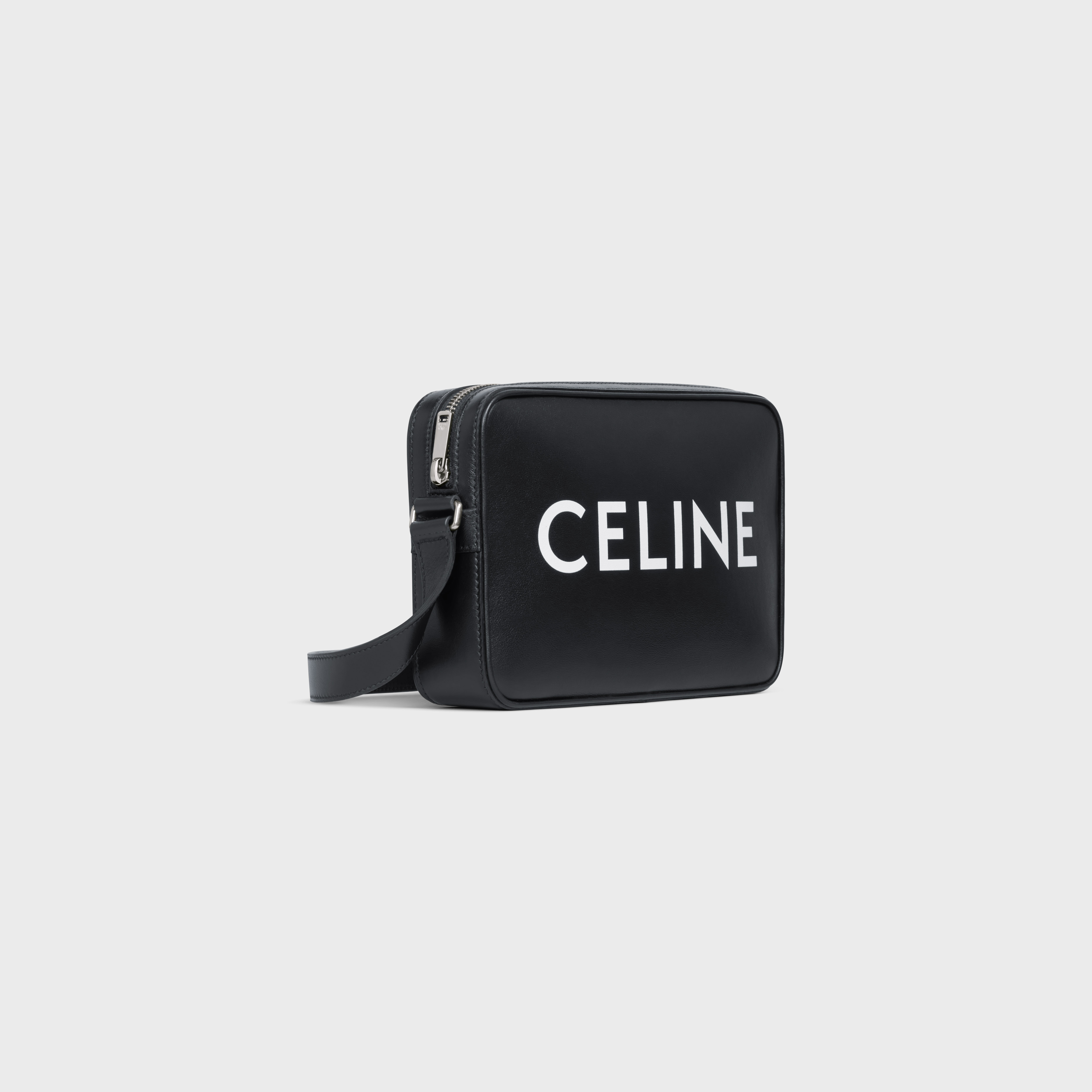 Medium Messenger Bag in Smooth Calfskin with Celine Print - 2