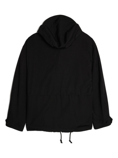 Yohji Yamamoto W-Brim slouch-hood jacket outlook