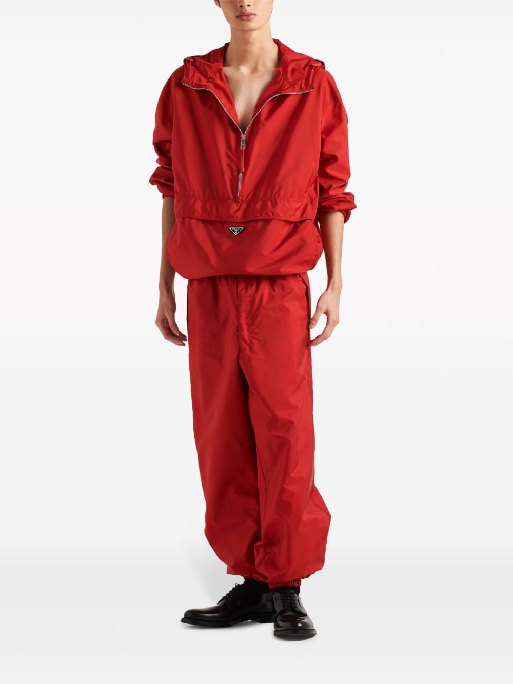 enamel-logo hooded jacket - 2