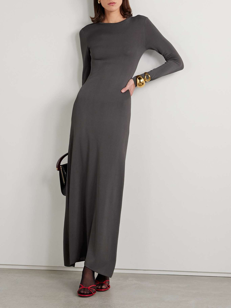 FFORME Scudder stretch-jersey maxi dress Gray outlook