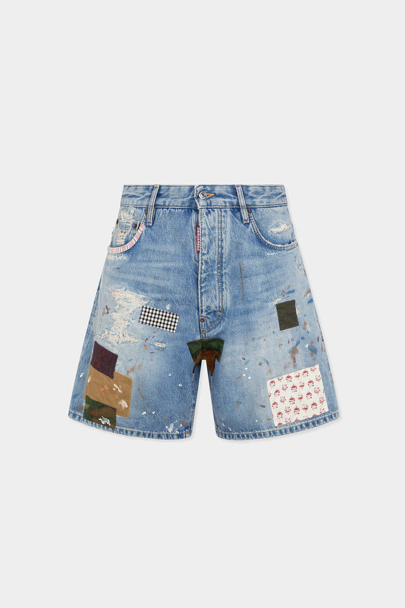 MEDIUM WASH BOXER SHORTS 1