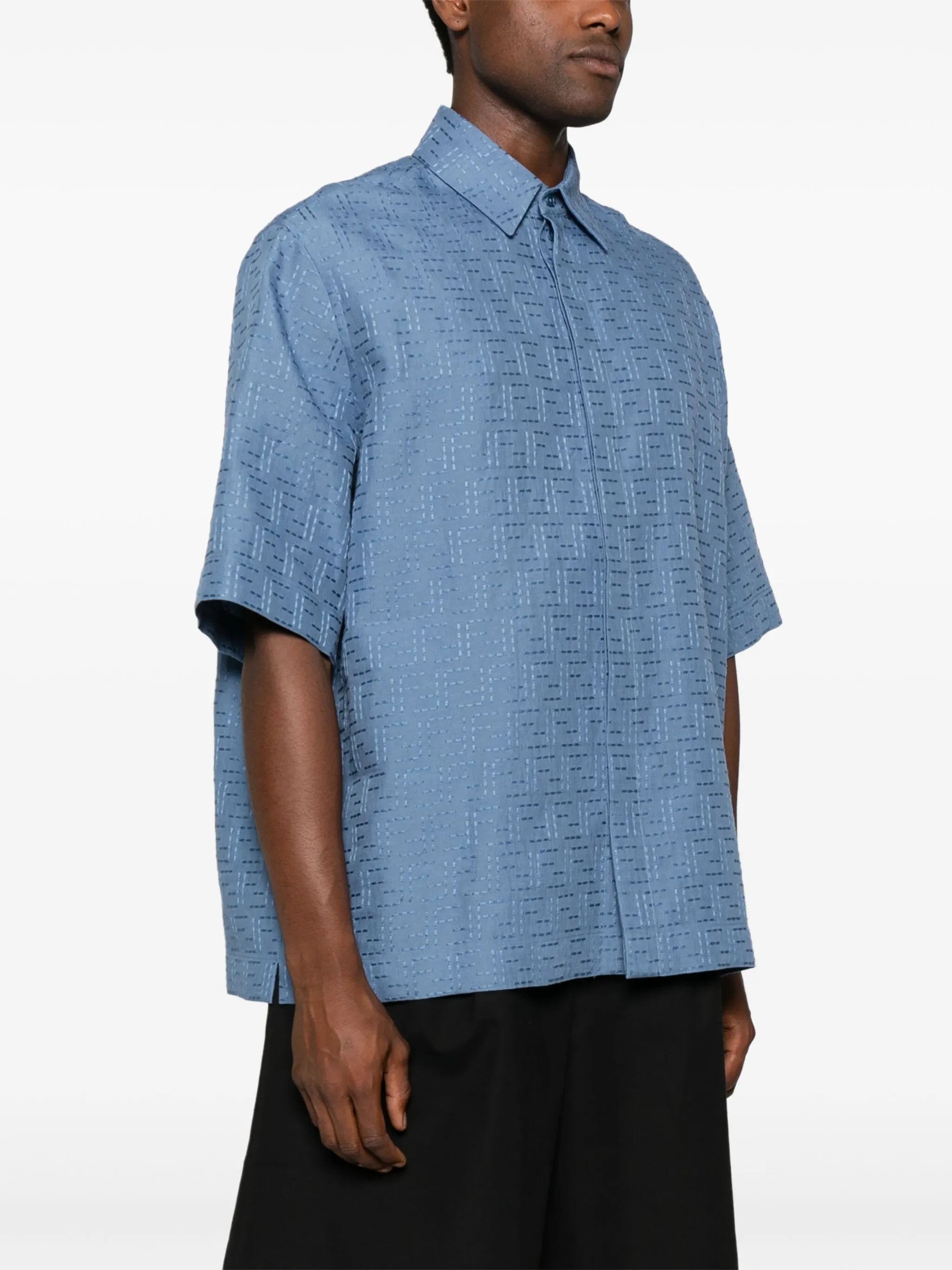 Fendi Textured-finish Shirt - 3