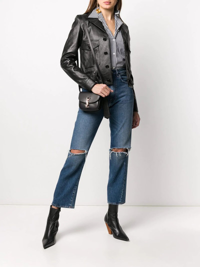 SAINT LAURENT leather biker jacket outlook