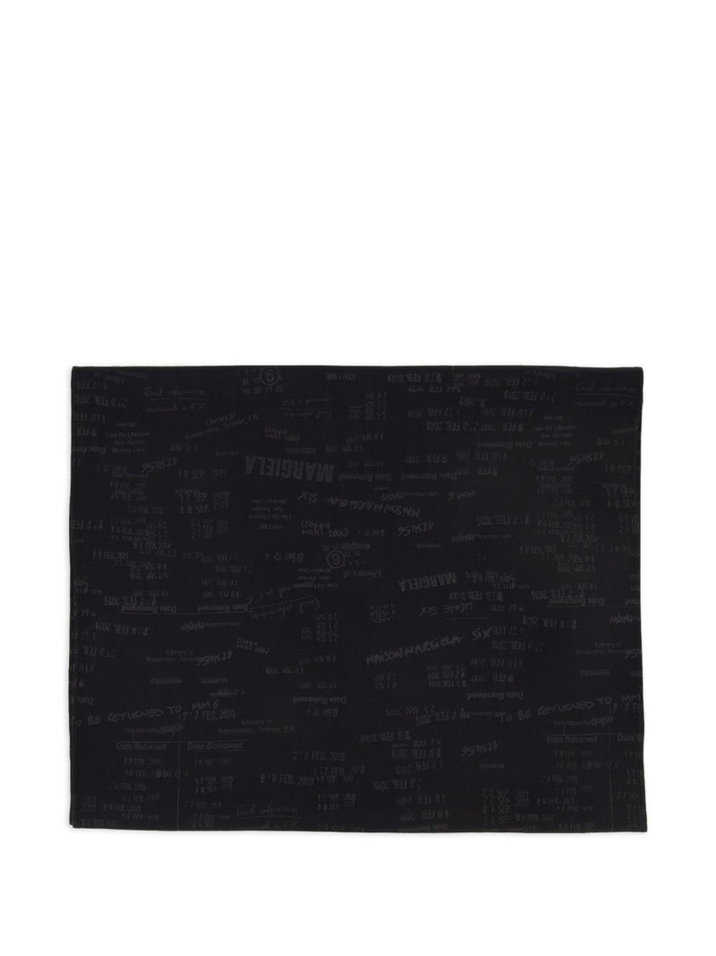 jacquard logo scarf 1