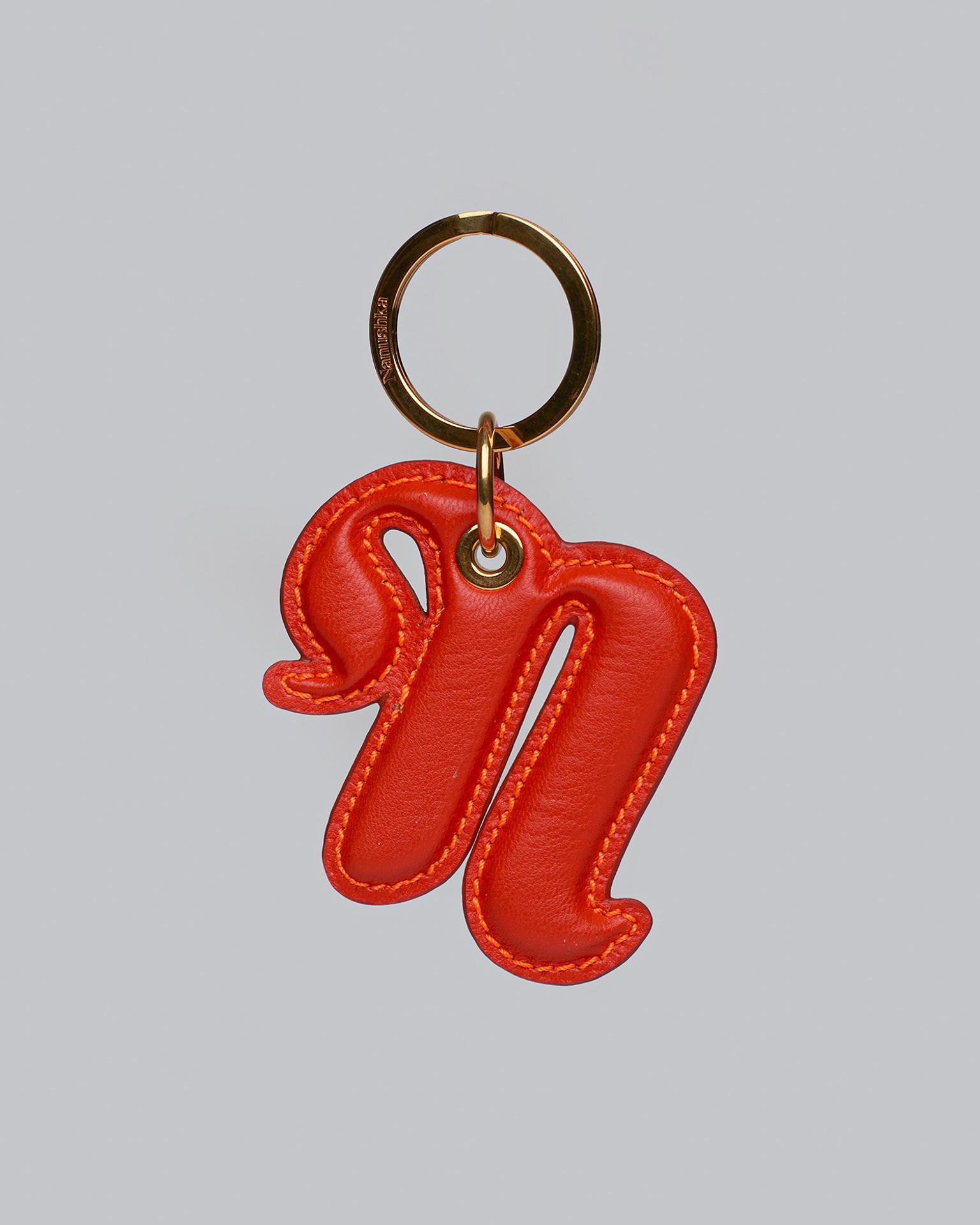 NAJI - Vegan leather keyring - Poppy - 1