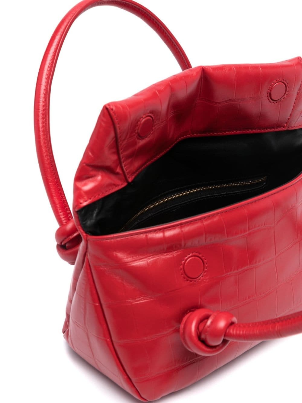 small crocodile-effect shoulder bag - 4