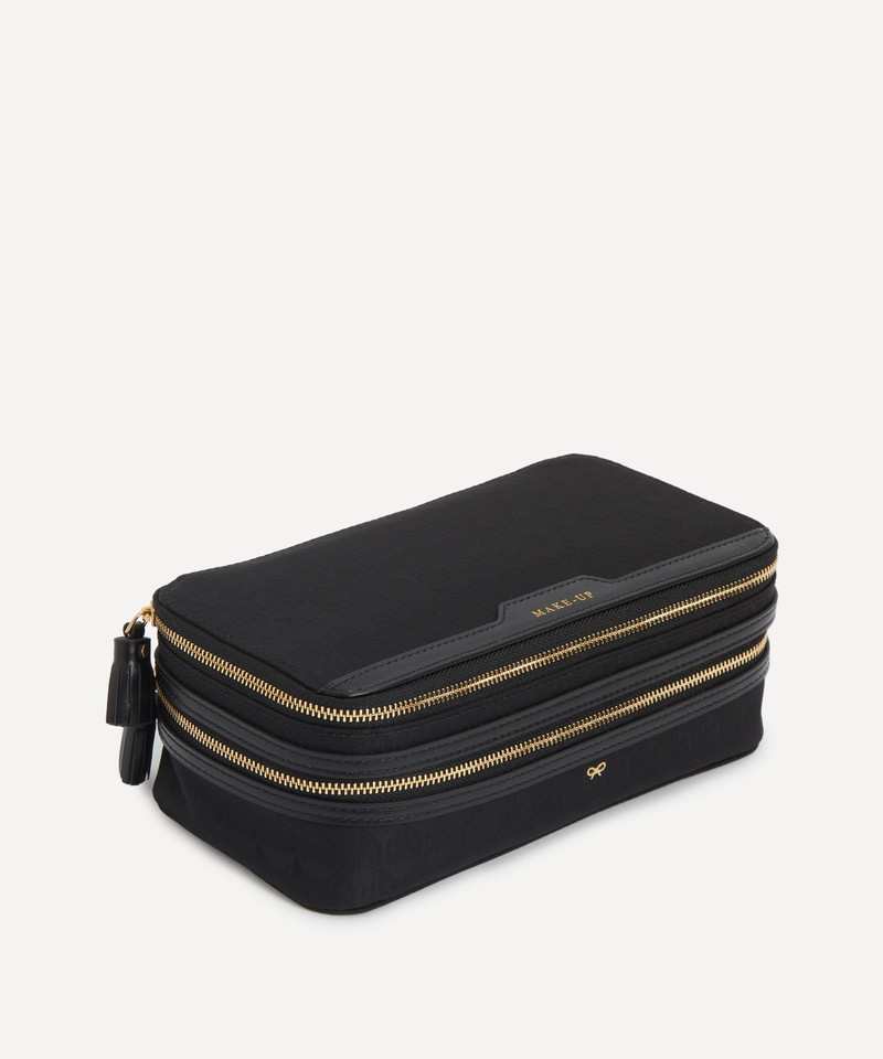 Anya Hindmarch Logo Black Make-Up Pouch outlook
