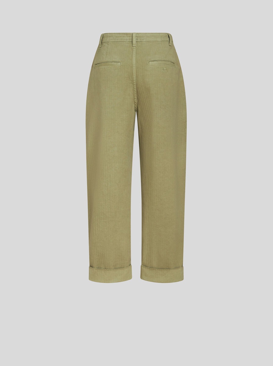 CROPPED CHINO TROUSERS - 6