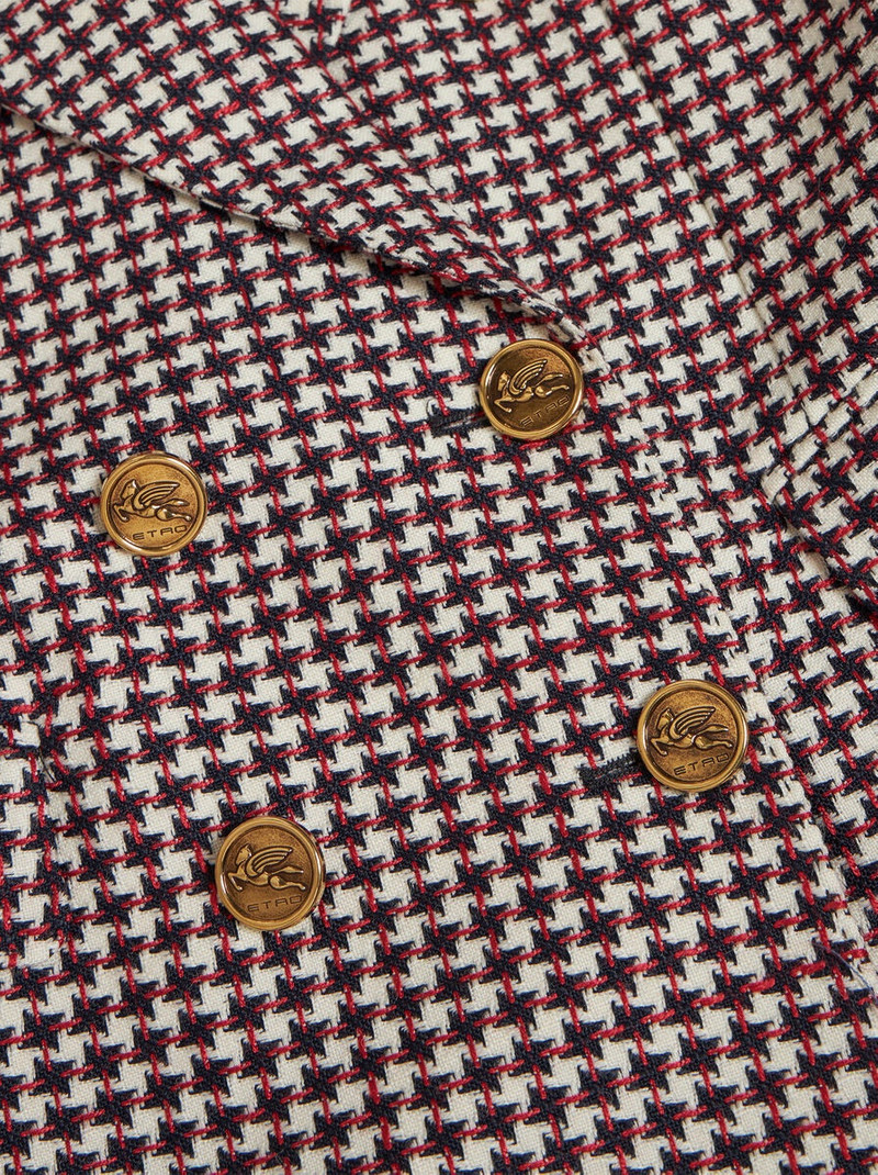 DOUBLE-BREASTED HOUNDSTOOTH JACKET 7
