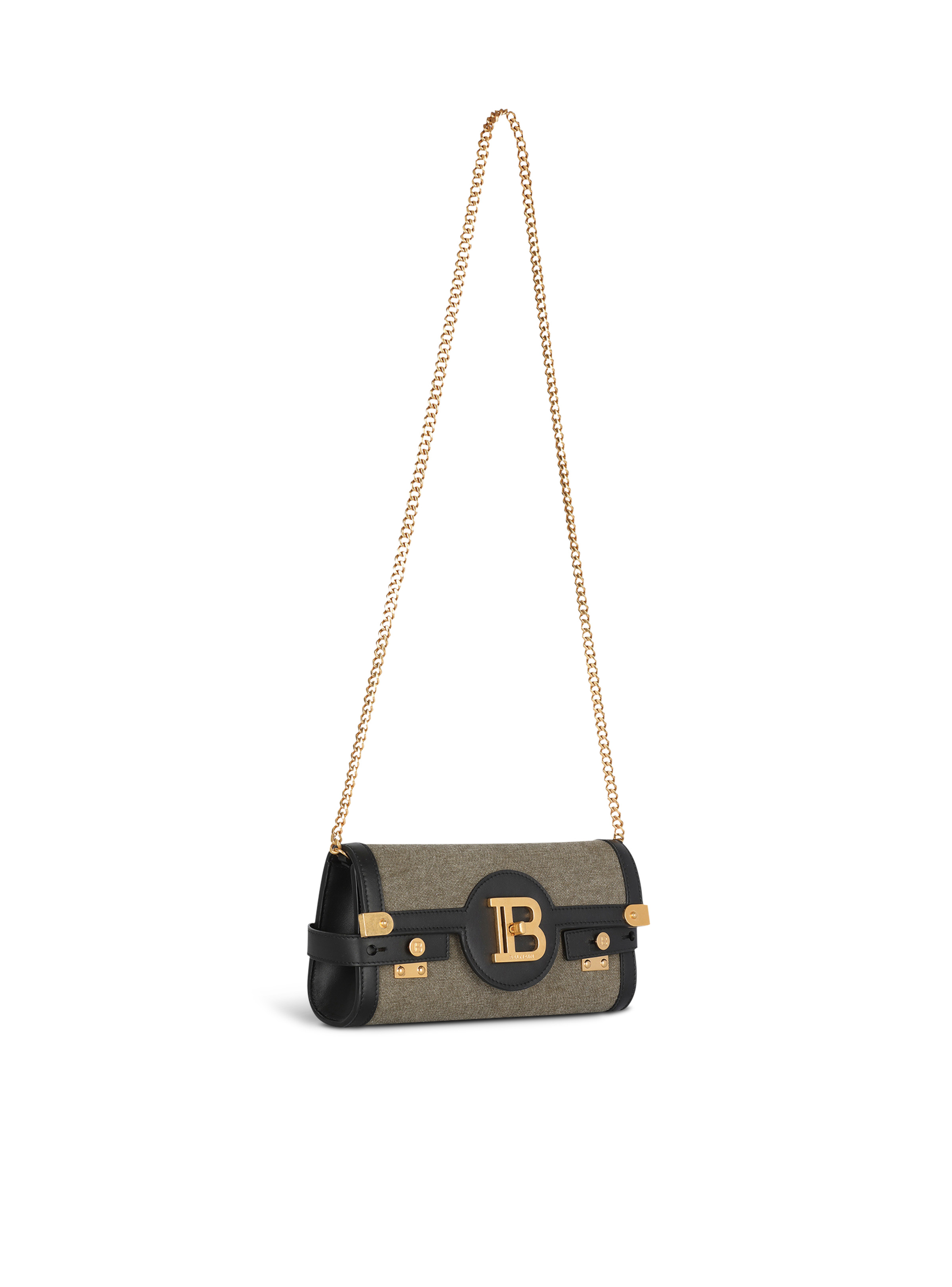 Canvas B-Buzz 23 clutch bag with leather panels - 2