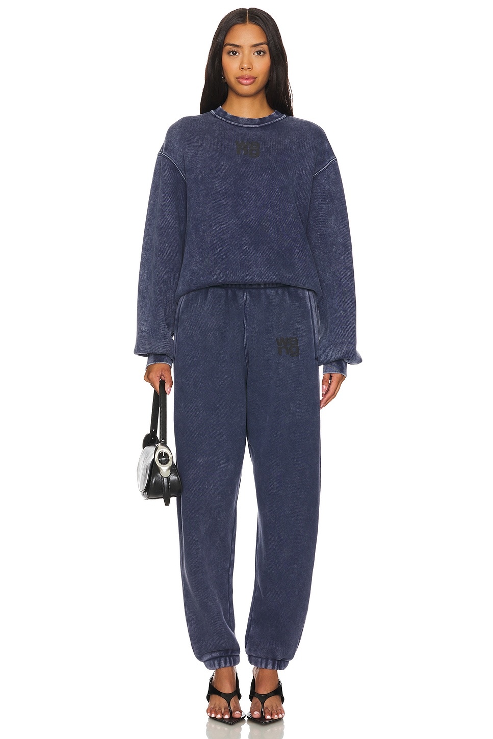 Essential Terry Crew Sweatshirt W/ Puff Paint Logo - 4