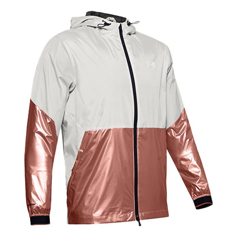 Under Armour Recover Legacy Windbreaker Jacket 'White Rose Gold' 1353370-112 - 1