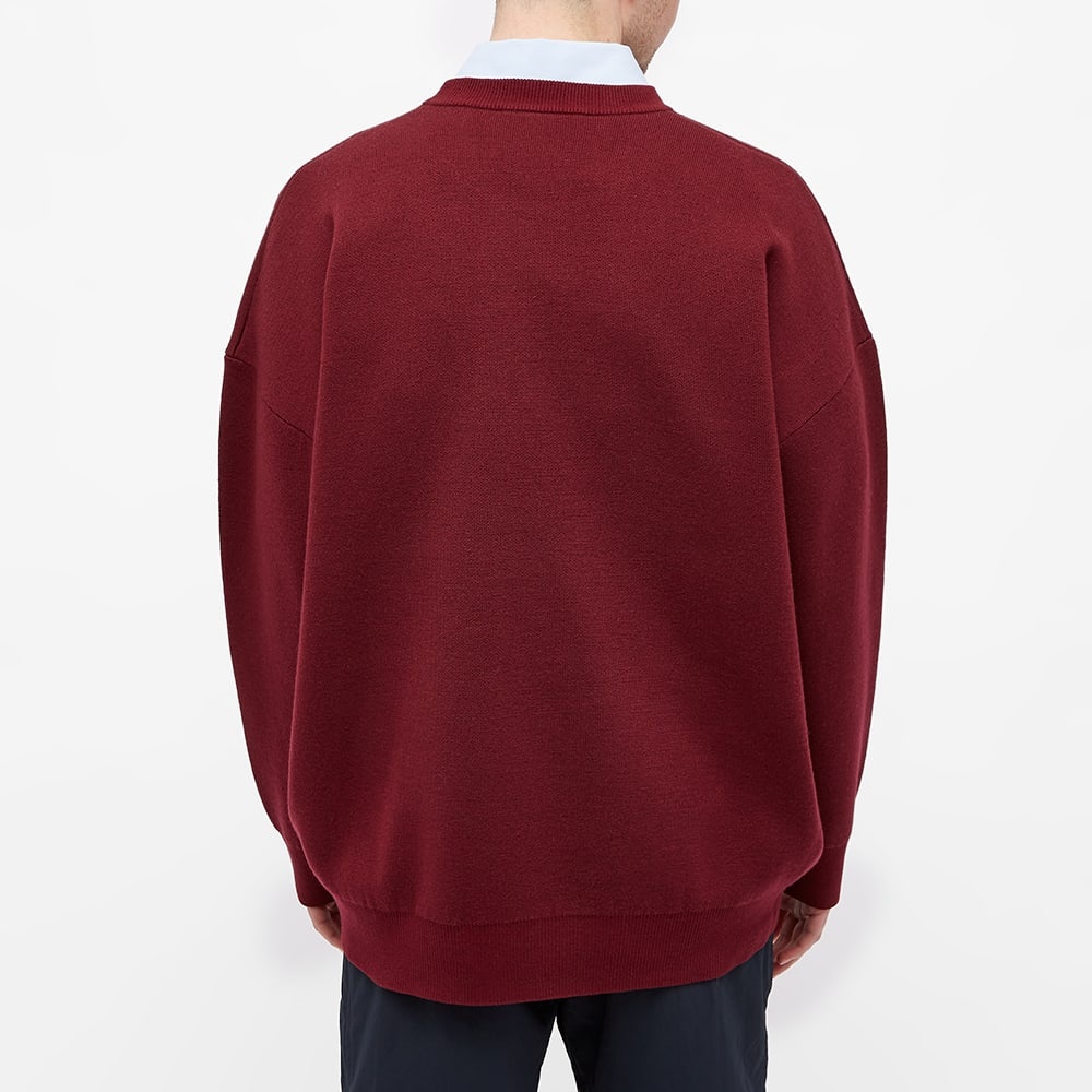 Acne Studios Krew Oversize Logo Crew Knit - 5