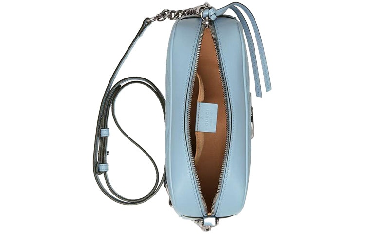 (WMNS) Gucci GG Marmont Series Bag Small-Size Blue 447632-DTD1Y-4928 - 6