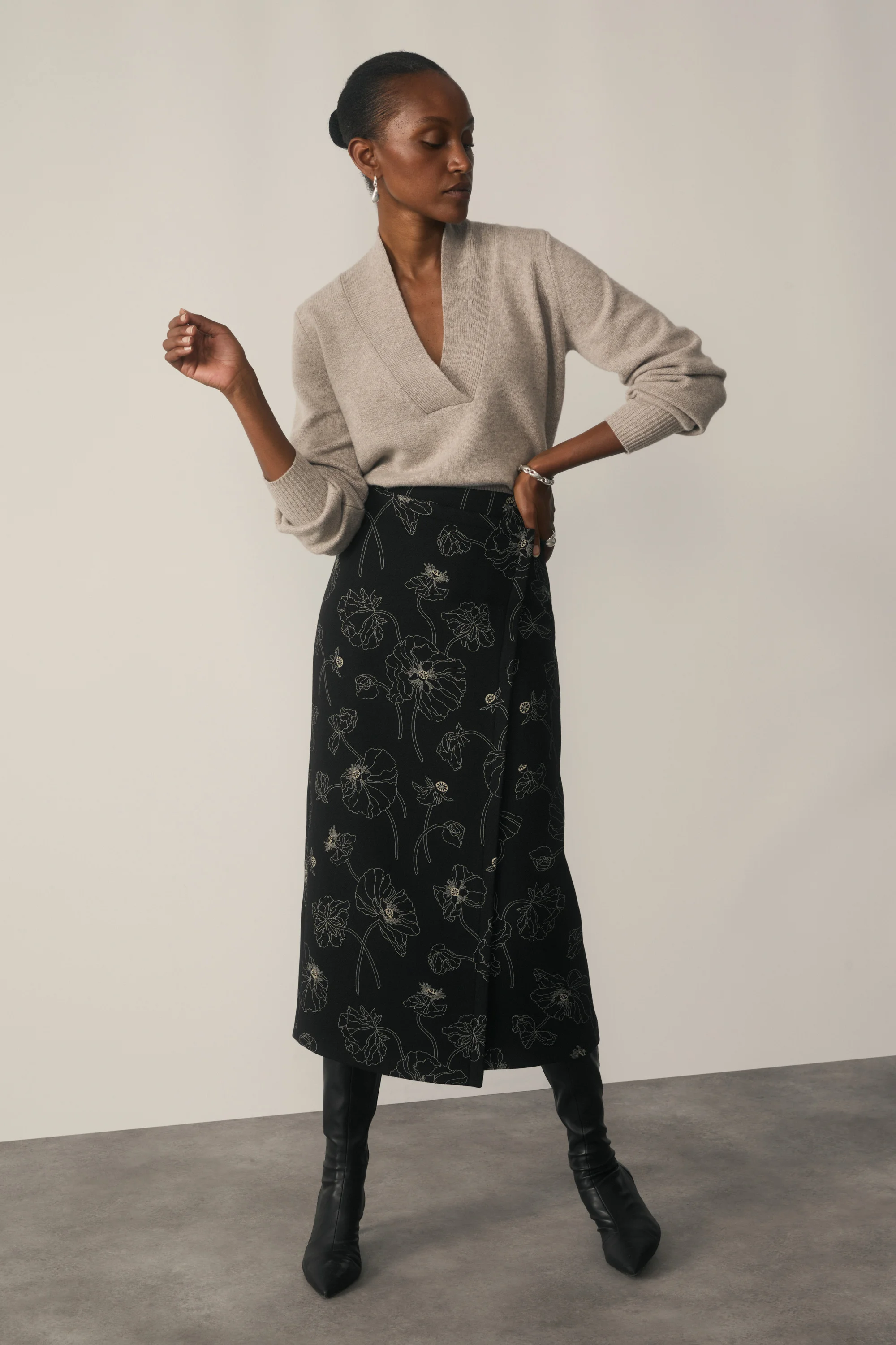 Camelia Wool Skirt - 1