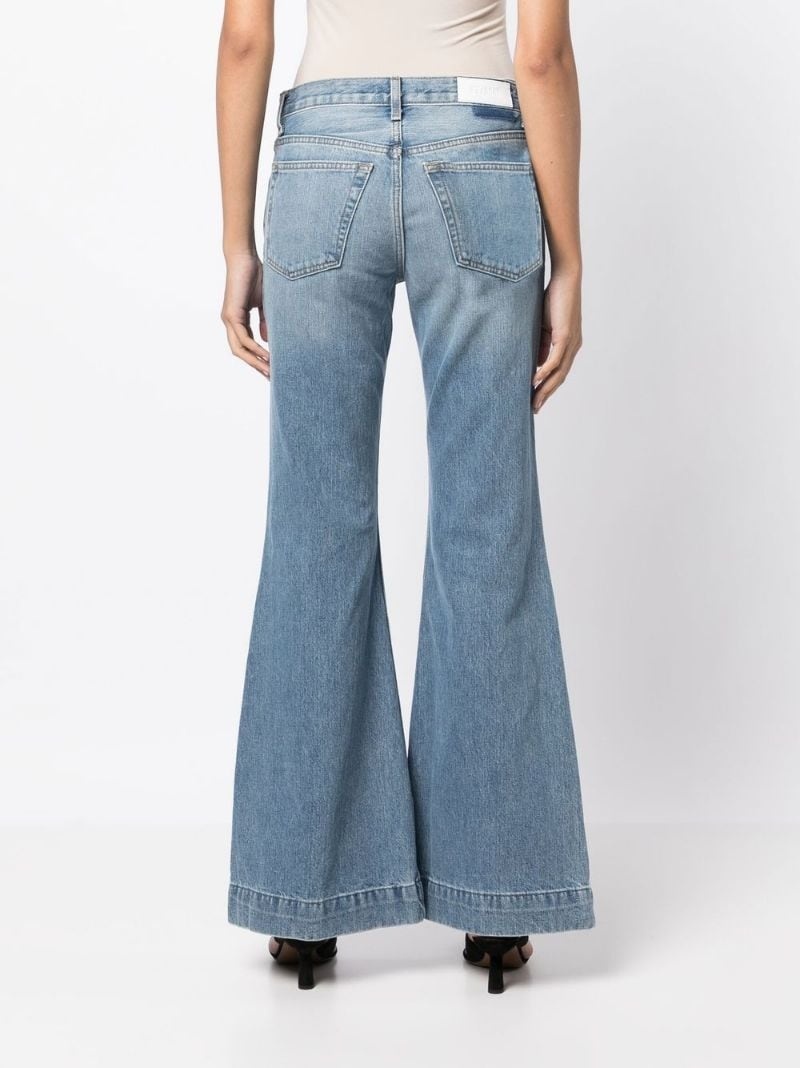 70s low-rise flared jeans - 4