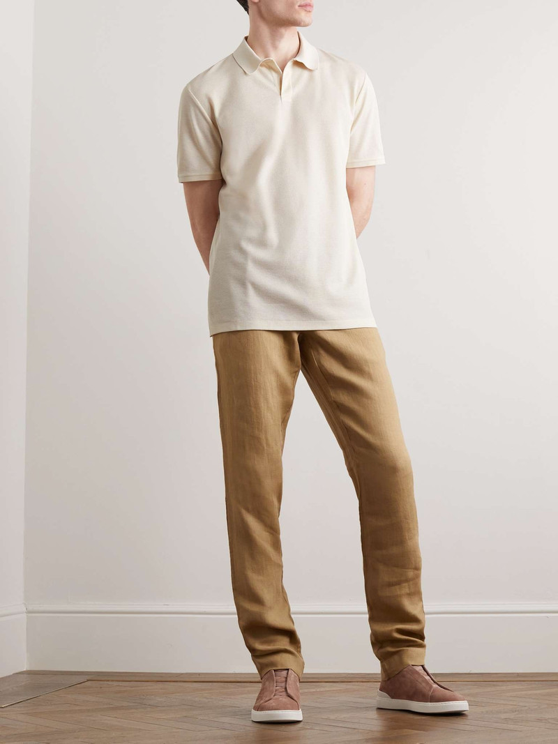 Ralph Lauren Cotton and Silk-Blend Piqué Polo Shirt outlook