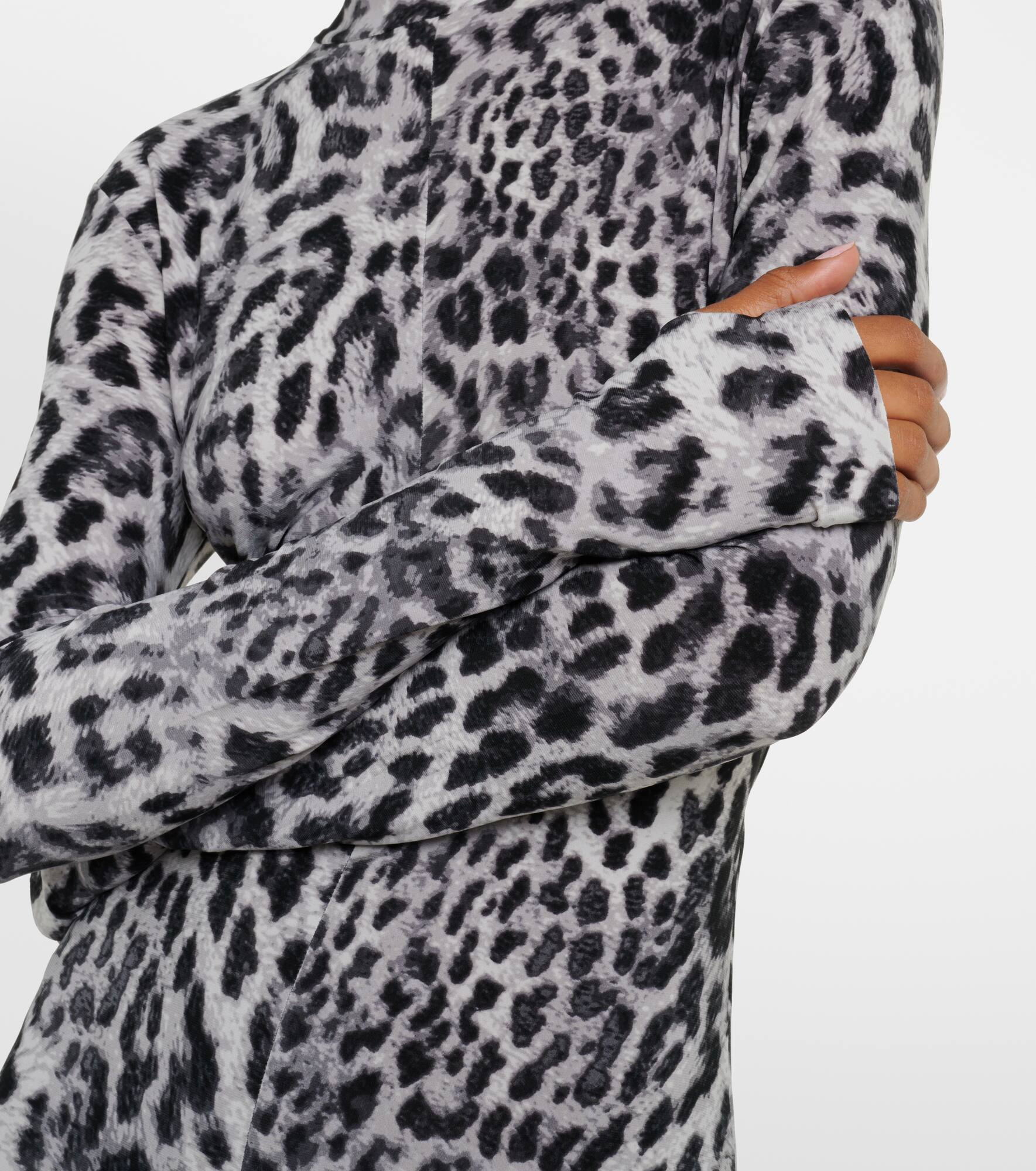 Leopard-print jersey catsuit - 5
