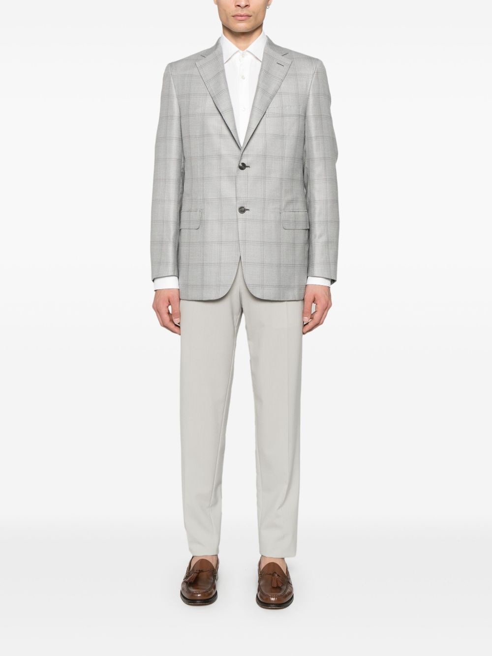 checked blazer - 2
