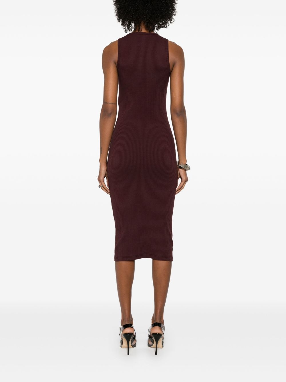 ribbed midi dress - 4