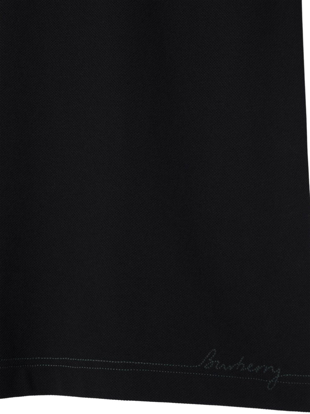 logo-embroidered cotton polo shirt - 6