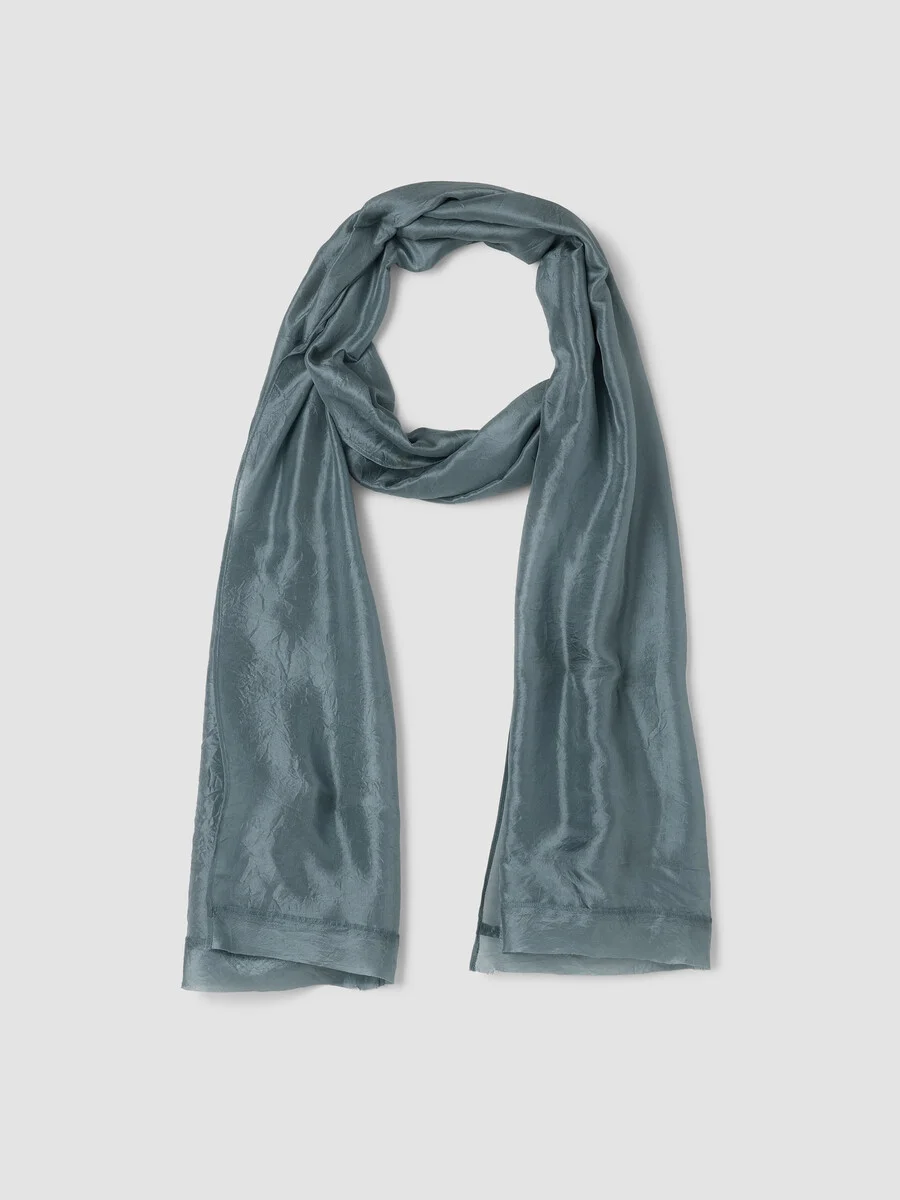 Washed Organic Silk Scarf - 1