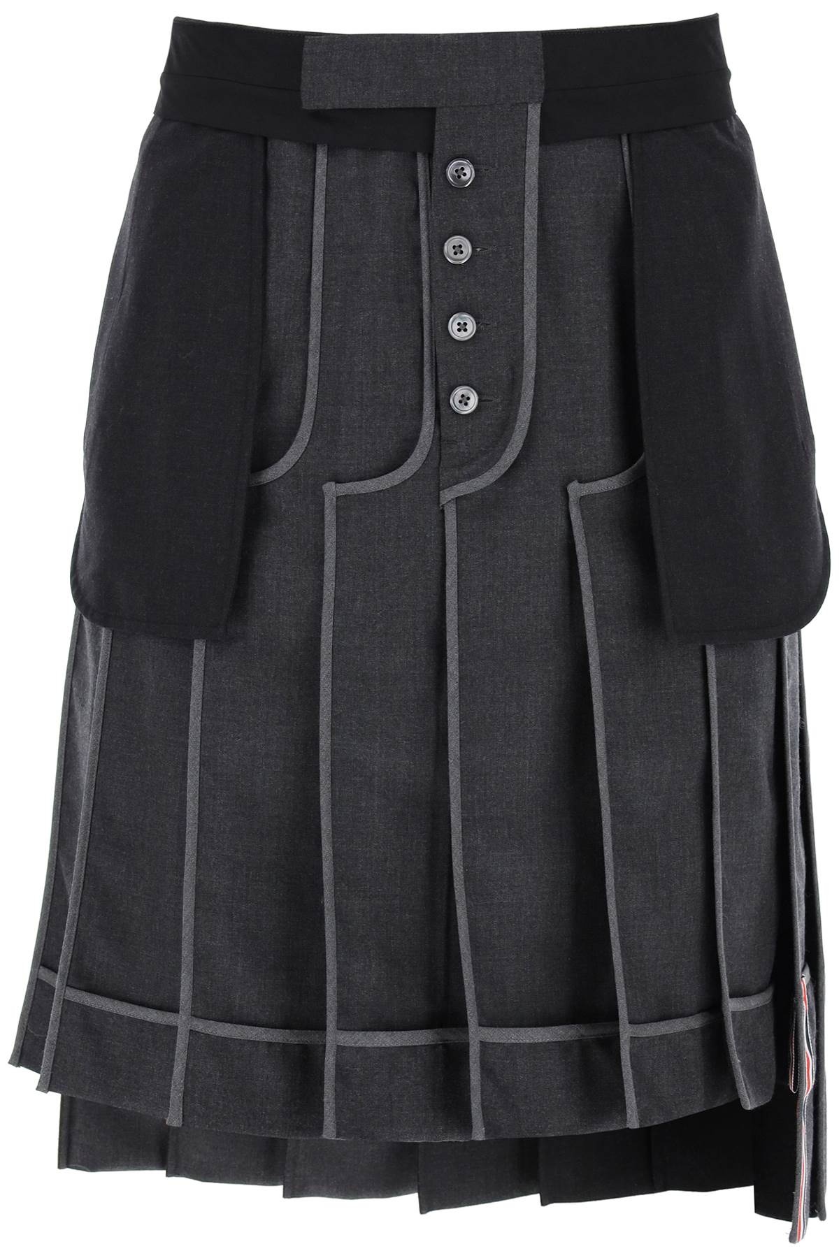 INSIDE-OUT PLEATED SKIRT - 1