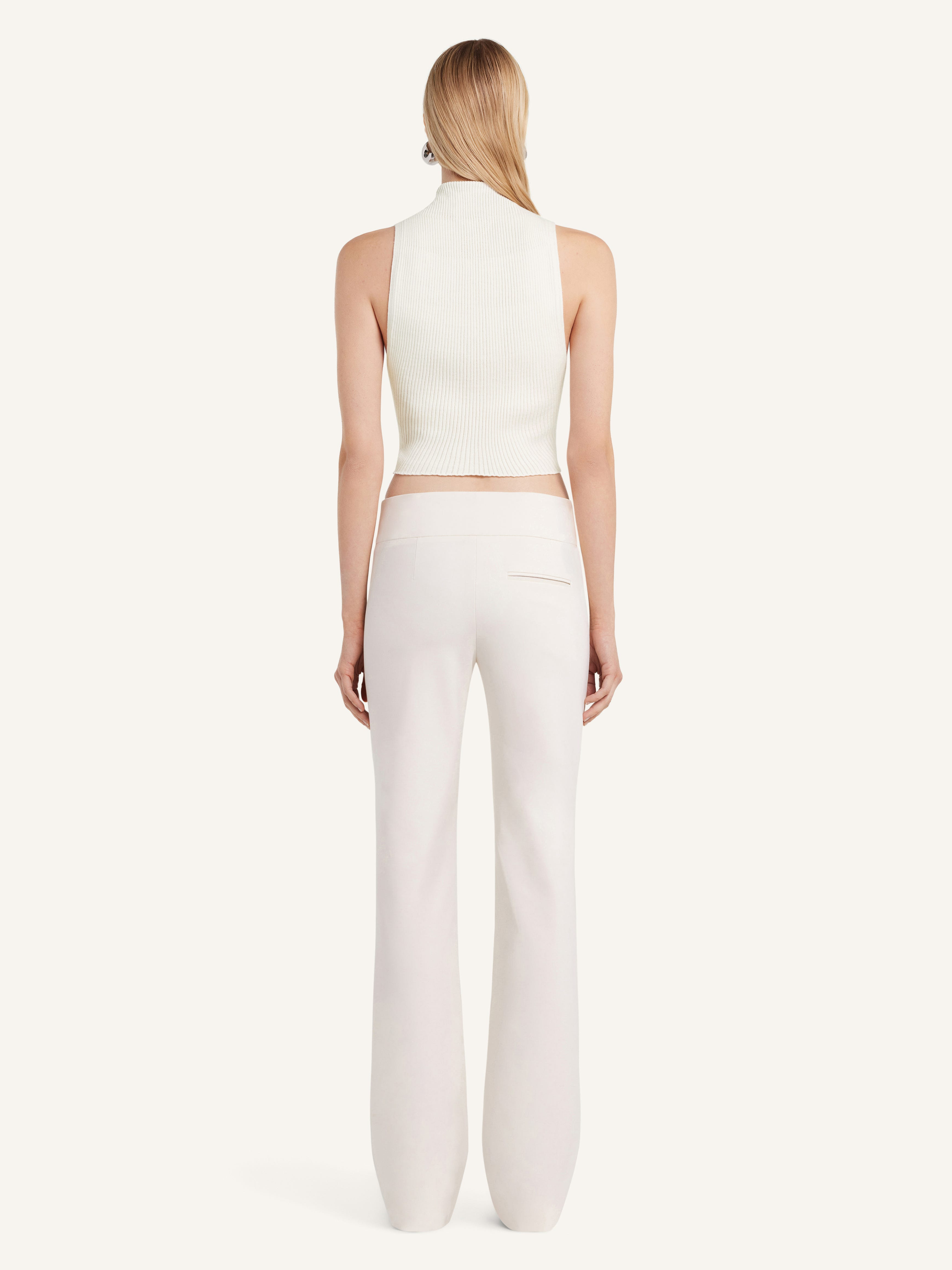 MOCKNECK LIGHT RIB CROPPED TOP - 4