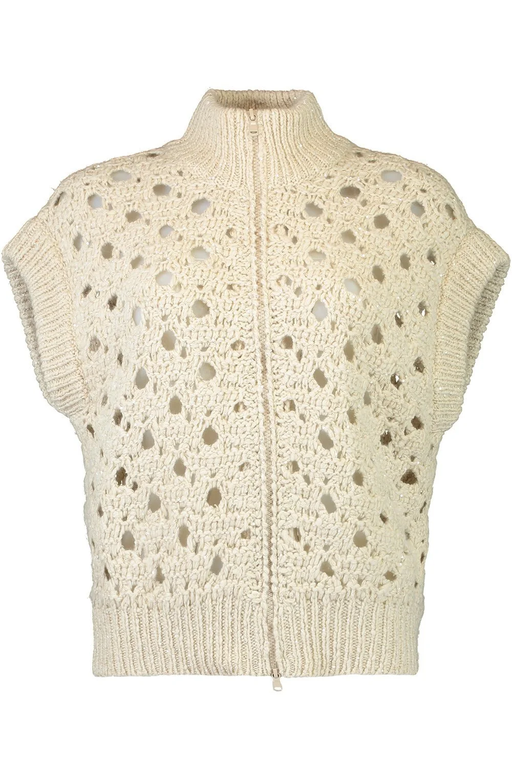 Wide Gauge Zip Vest - 1