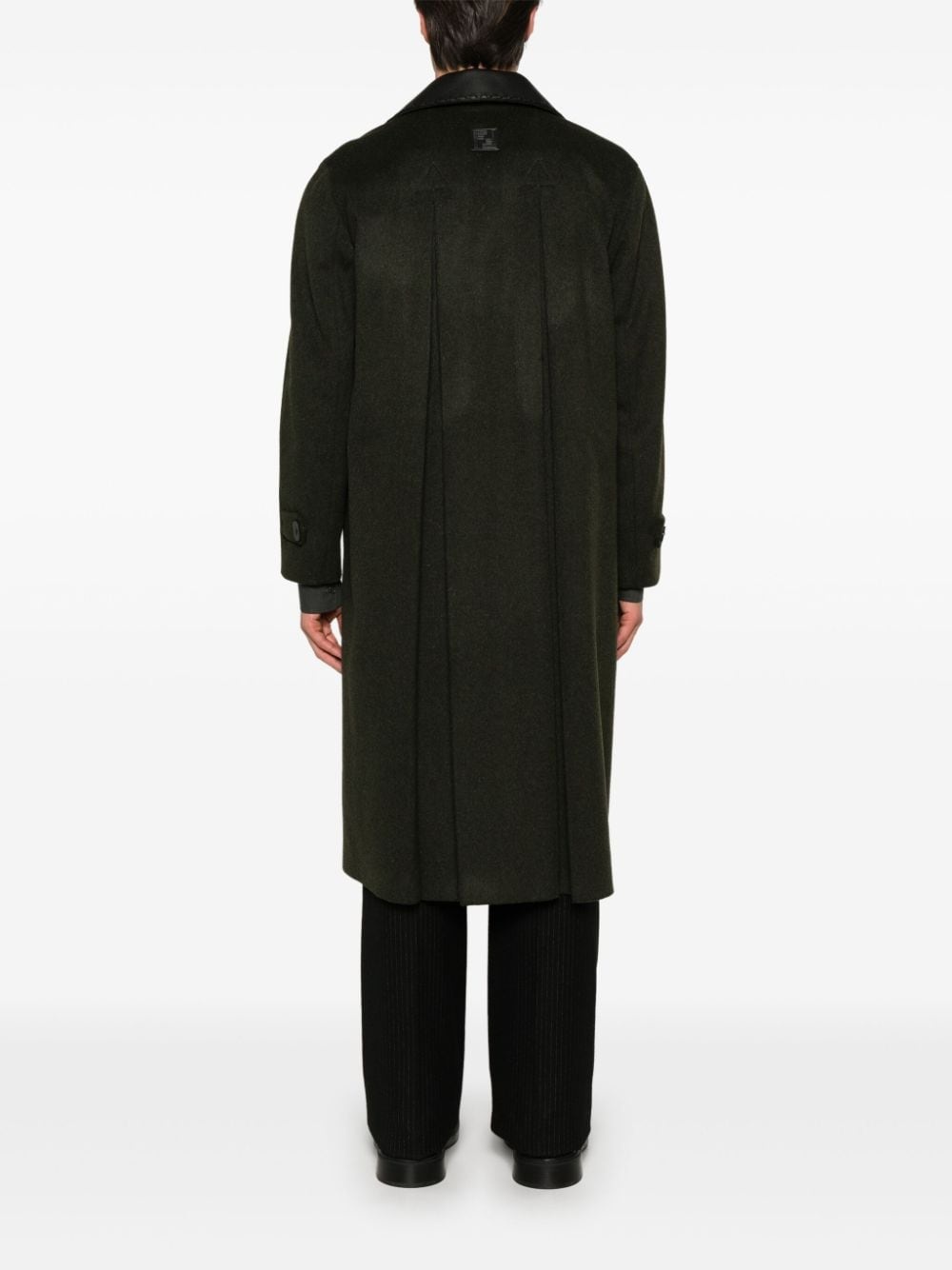 pleat-detail coat - 4